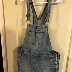 Torrid blue overalls